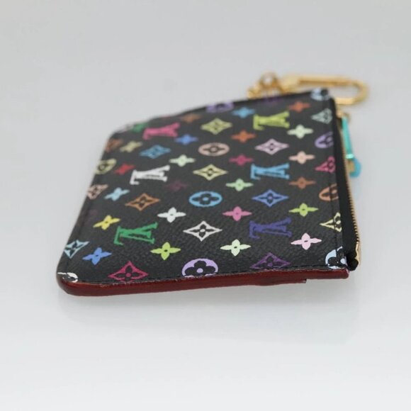LOUIS VUITTON Monogram Pochette Cles NM Coin Purse Black - Picture 5 of 14